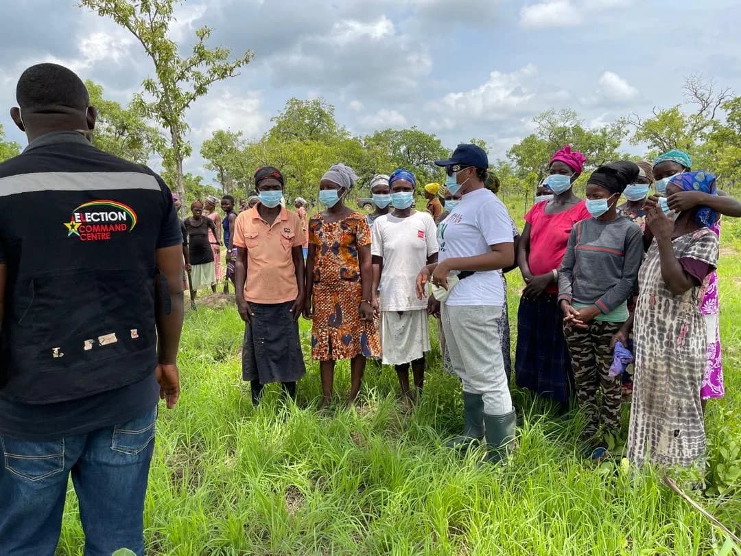 Maltiti Foundation team meeting women during field outreach